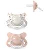 Suavinex, Ciuccio Birdies, Mini -2/2 Mesi, 2 pezzi, Rosa