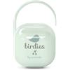 Suavinex, Portaciuccio Neonato, per 2 Ciucci, Custodia Resistente e Facile da Pulire, Manico Flessibile da Appendere alla Borsa, Passeggino o alla Culla, Chiusura di Sicurezza, +0 Mesi, Birdies Verde