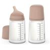Suavinex, Biberon Zero Zero, 270 ml, Flusso M, 3+ mesi, 2 pezzi
