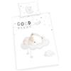 Herding Set di Biancheria da Letto Reversibile per Bambini, Orsetto Addormentato, Copripiumino 100 x 135 cm, Federa 40 x 60 cm, Flanella/Beaver