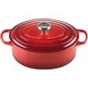 Le Creuset Cocotte ovale Evolution in ghisa vetrificata, diameter 29 cm, Ciliegia, 21178290602430