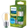 PHILIPS LED Lampadina sfera E27 a filamento, Classe A