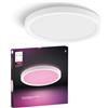 Philips Hue Devote Pannello Smart LED, White and Color Ambiance, Rotondo, diametro 30cm, 16.6W, 2000 Lumen, Cornice bianca, Illuminazione degli spazi interni