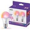 WiZ Lampadina Smart LED A60 E27, Confezione da 2