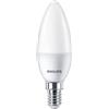 PHILIPS LED E14 Candela, confezione da 3 lampadine, equivalente a 40 W, lampadine LED smerigliate, Plastica, Luce Bianca Calda 2700K, LED a risparmio energetico con lunga durata