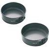 Master Class MasterClass Set di 2 tortiere a forma di molla da 23 e 20 cm con antiaderente senza PTFE, PFOA e BPA, robusto acciaio al carbonio da 1 mm con antiaderente senza PFOA, include 2 teglie a fondo libero