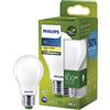 Philips LED Lampadina Goccia Classe A Ultra Efficiente a Risparmio Energetico, Vetro Smerigliato, 100W, E27, Luce Bianca Calda, Non Dimmerabile