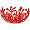 Alessi ESI01/21 R Mediterraneo Fruttiera in Acciaio Colorato con Resina Epossidica, Rosso