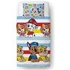 Character World Paw Patrol Set copripiumino singolo per bambini, reversibile, double-face, con federa coordinata, con personaggi del mondo dei personaggi