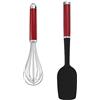 KitchenAid Universal Set da Forno 2 pz con Cucciaio e Frusta - Rosso Impero