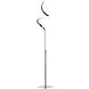 RL LIVE YOUR LIGHT Reality Leuchten R42051107 Course - Lampada a stelo a LED, in nichel opaco e acrilico bianco, con sensore dimmer da 11 Watt