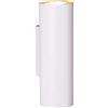 Trio Leuchten 212400201 - Lampada da parete Marley, in metallo bianco opaco, non inclusa 1 x GU10