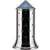 Alessi MGSAL Spargisale in Acciaio Inossidabile 18/10 Lucido con Tappo e Coperchietto in PA, Azzurro