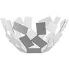Alessi La Stanza dello Scirocco MT02 W Cestino di Design in Acciaio Colorato, Bianco
