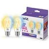 WiZ Lampadina Goccia Smart LED WiFi, Luce Bianca da Calda a Fredda, Filamento, E27, equivalente a 60W, Tecnologia SpaceSense, Controllo Vocale (Alexa, Apple HomeKit, Google Home), confezione da 2