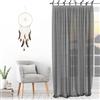 Soleil d'ocre, Spirit Tenda trasparente a laccetti, grigio, 140x250 cm