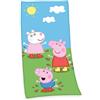 Herding PEPPA PIG Telo mare, 75 x 150 cm, Cotone/Velour, Multicolore