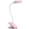 Philips LED, Lampada da Tavolo Donutclip, Ricaricabile, Dimmerabile a Fasi, 3W, 175lm, Rosa