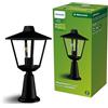 Philips Kinno, Lampada a Piedistallo per Esterni, Max 25W, attacco E27, Nera