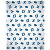 Character World Coperta in pile con licenza ufficiale PlayStation, design controller bianco e blu, super morbida e calda, perfetta per camere da letto per adolescenti, campeggio e pigiama party, dimensioni 100 x 150