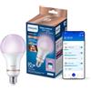 Philips Smart LED - Illuminazione LED intelligente - Luce bianca e colorata - E27-150W - Opaco - Wi-Fi