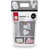 Rayher 34409102 Raysin 100 Polvere di Ceramica, Gesso da Colare, Sacchetto 4 kg, Asciuga all'Aria, Inodore, per Uso Hobbistico e Progetti Creativi, Colore Bianco
