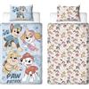 Character World Paw Patrol Set copripiumino singolo con licenza ufficiale, design schizzato | biancheria da letto reversibile per cani su 2 lati con federa coordinata | perfetto per la camera dei bambini | in