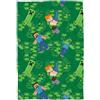 Character World Minecraft - Coperta in pile ufficiale Character World super morbida e calda, design a livello, perfetta per casa, camera da letto, pernottamenti e campeggio, 100 x 150 cm, colore: verde