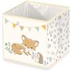 Herding Babybest Scatola Portaoggetti Amici della Foresta, Circa 30 x 30 x 30 cm, Da Posizionare a Terra o su uno Scaffale, 100% Polipropilene, 100% Carta all'Interno