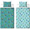 MINECRAFT Set copripiumino singolo ufficiale Minecraft Movie per letto singolo, design level-up, copripiumino reversibile su 2 lati, con federa abbinata, set per letto singolo