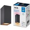 WiZ Lampada da Parete Smart Up and Down, 2 Punti Luce, Luce Bianca e Colorata, 2x5W, Wi-Fi, , Nero, Tecnologia SpaceSense, Controllo Vocale (Alexa, Apple HomeKit, Google Home)