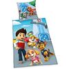 Herding Set di Biancheria da Letto "Paw Patrol", Federa 65 x 65 cm, Copripiumino 140 x 200 cm, Cerniera di qualità, Cotone Renforcé