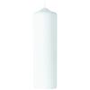 Rayher 3140700 Candela Cilindrica, Diametro 8 cm, 100% Paraffina, Candela Da Decorare per Battesimo, Matrimonio, Anniversario, Bianco, 25 cm