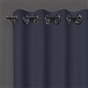 Soleil d'ocre, oscurante Alix Tenda con occhielli blu blu navy, poliestere, 135x180 cm