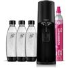 Sodastream Terra - Gasatore per realizzare acqua frizzante e bevande, nero