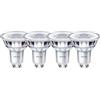 Philips LED Classic GU10 Spot, Faretto da soffitto LED, Confezione da 4