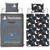 Playstation Set copripiumino singolo con licenza ufficiale PlayStation | Design per giocatori, biancheria da letto reversibile su 2 lati, con federa coordinata | Perfetto per la cameretta dei bambini