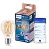 Philips Smart LED Lamp Filament - Illuminazione LED intelligente - Luce bianca calda o fredda - E27-60W - Trasparente - Wi-Fi