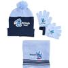 Disney Lilo & Stitch, Cappello + Guanti + Sciarpa, Bambino, Elastico (da 1 a 12 anni), Morbido, Carino, Caldo, Cappelli, Ragazza, Ragazzo, Modello DIS LIS 5238D096 S1-TU