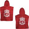 Character World Liverpool Football Club, asciugamano poncho con cappuccio con licenza ufficiale, super morbido, design con stivali, accappatoio perfetto per casa, bagno e spiaggia, 55 x 50 cm