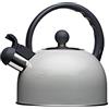 KitchenCraft Living Nostalgia Bollitore per Fornelli in Metallo, Adatto ad Ogni Piano Cottura, Beccuccio Fischiante, Capacità 1.3 L, Grigio