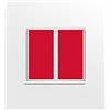 Soleil d'Ocre 44541 Dolly Coppia di Rotte Vice Poliestere Rosso 60 X 120 cm