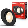 Briloner Set di 3 faretti LED da incasso 230 V, dimmerabili, orientabili