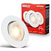 Briloner Set di 3 faretti LED da incasso 230 V, dimmerabili, orientabili