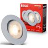 Briloner Set di 3 faretti LED da incasso 230 V, dimmerabili, orientabili