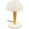 BRILONER - Lampada Da Tavolo Metallo Ottone Bianco Antico 22,5 cm