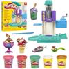 Play-Doh MES Glaces Arc-en-Ciel, Jouet Créatif avec Pâte à Modeler Bicolore, Machine à Crème Glacée et Accessoires, pour Enfants Dès 3 Ans