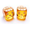 BESCON DICE Bescon Professional Precision Dice Round Corner 9/16 (14.3mm) with Random Serial Number, Precision Cut Dice 14.3MM Gem Orange, 2pcs Set