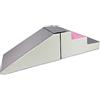 Velinda Completo Scivolo con Scale Set 2 Mattoni Blocchi Schiuma Giocattoli Bambini (Colore: Bianco, Rosa Chiaro, Grigio)