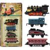 QYEHF Mini Treno a Vapore Retrò Simulato, Trenino Giocattolo di Natale, Locomotiva a Vapore,Set Regalo Giocattolo per Decorazione Giocattolo Modello Treno per Ragazzi (nero)